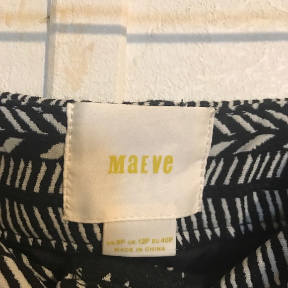 Anthropologie black and white short Maeve skirt - Picture 4 of 4